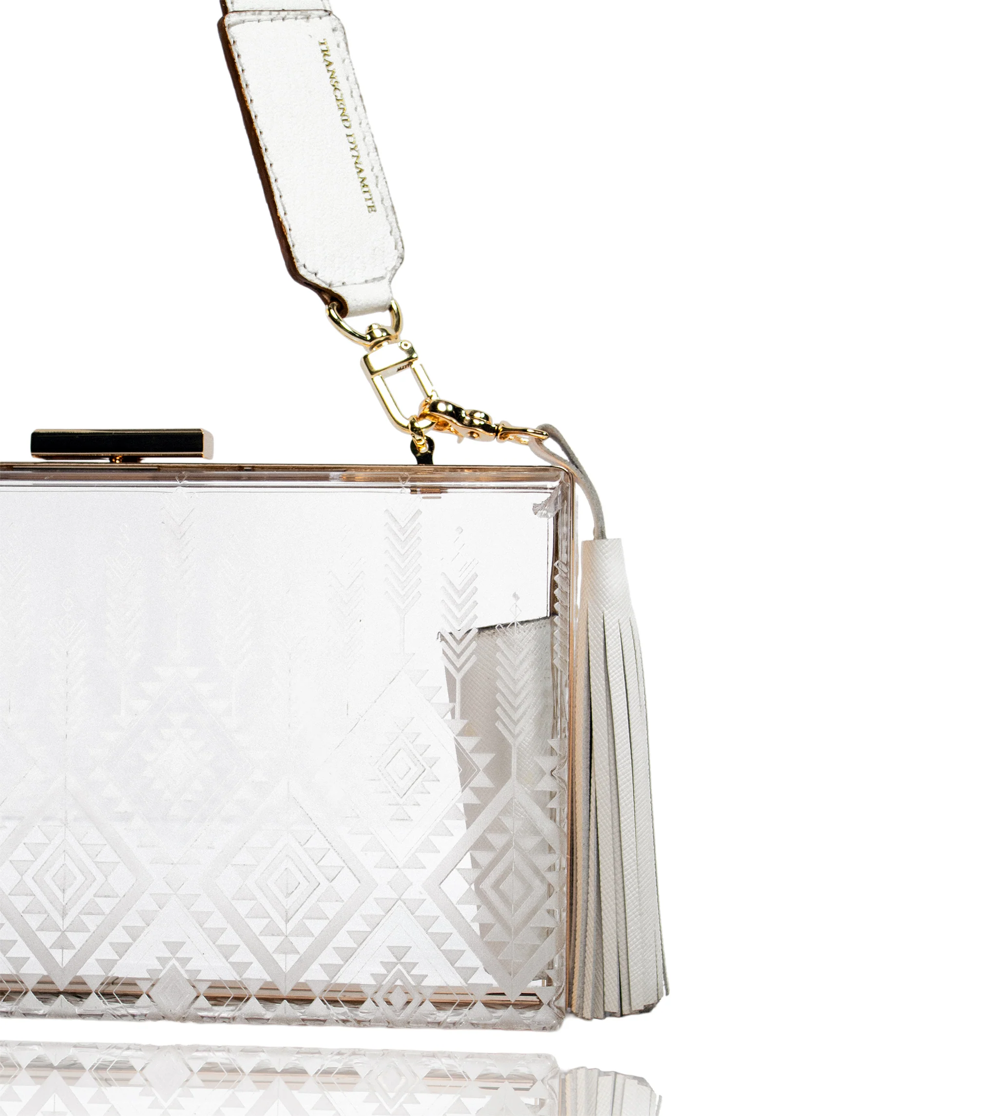 Dynamite Clear Bag - Cream | Stadium-Approved Luxury Clutch | GameChanger Collection - Image 3